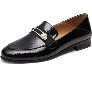 New Size 11 Dream Pairs Black Loafers Slip-On Comfortable Round Toe Casual Flats